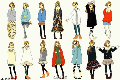 服裝設計師筆下的手繪時裝搭配,太漂亮了